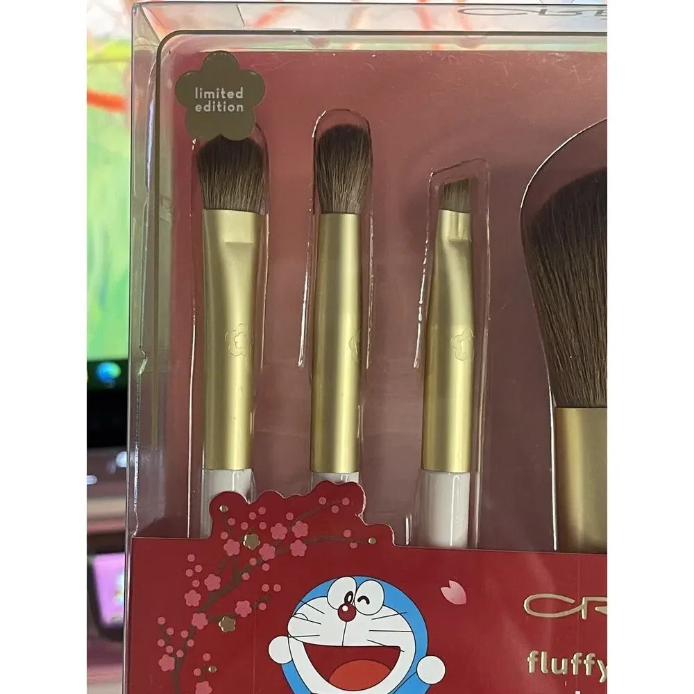 The Creme Shop Doraemon Brush Collection 5 Silky Soft Set Korea Fluffy Fortune